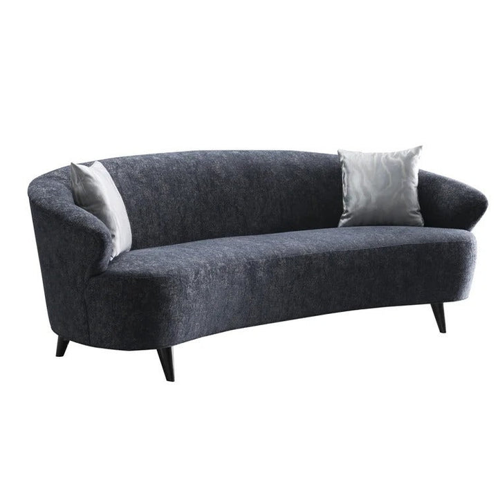Coffield Tuxedo Arm Curved Sofa