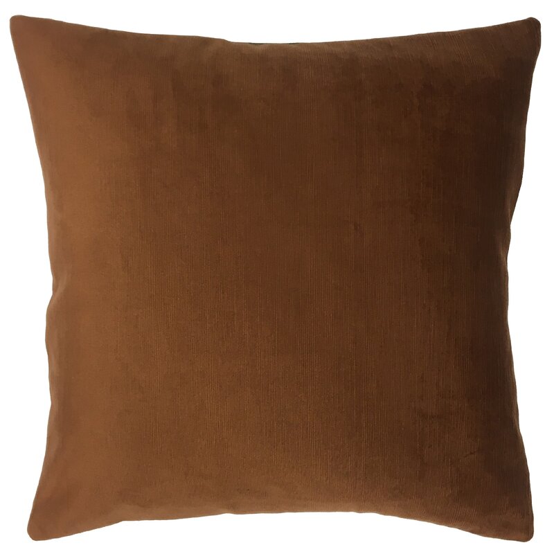 Isaias Square Velvet Pillow Cover with Insert 18''x18''
