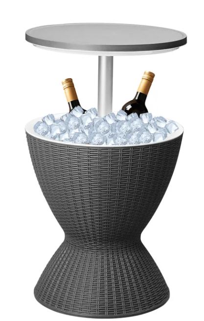 Adjustable Outdoor Bar Table Cooler