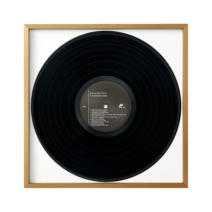 Gallery Brass Record with Frame-12.75''x12.75''