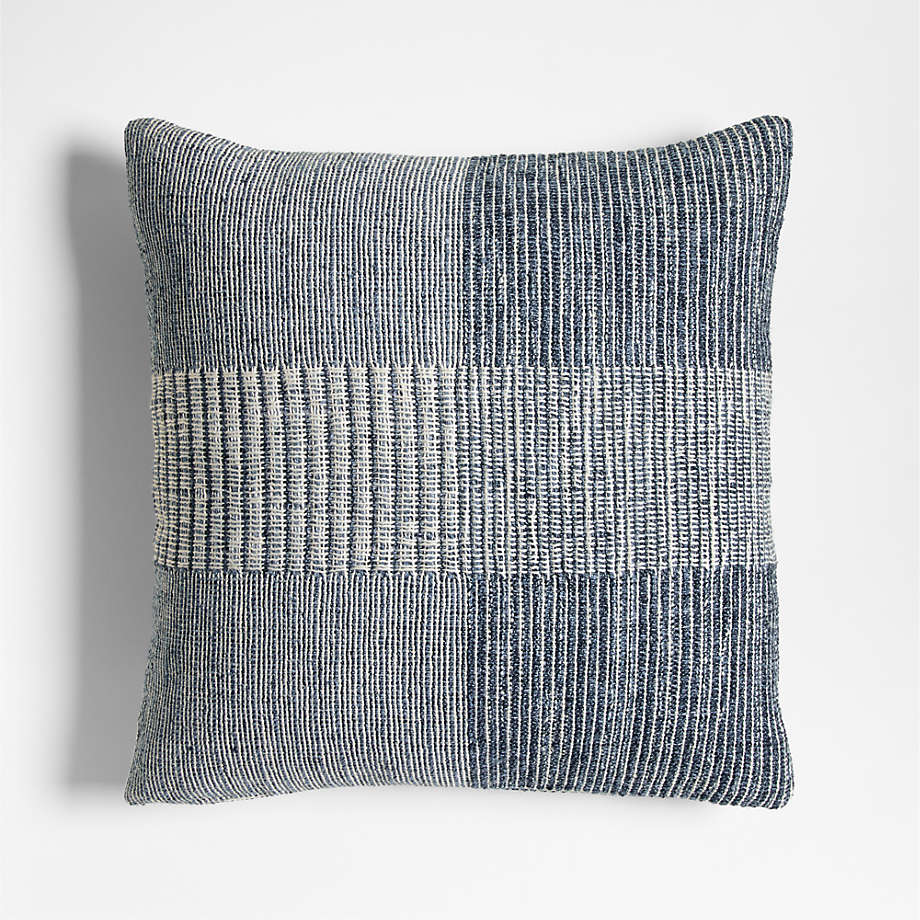 Textured Woven Stripes Throw Pillow