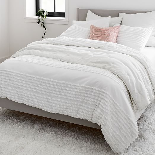 Candlewick Duvet - King/Cal. King - White