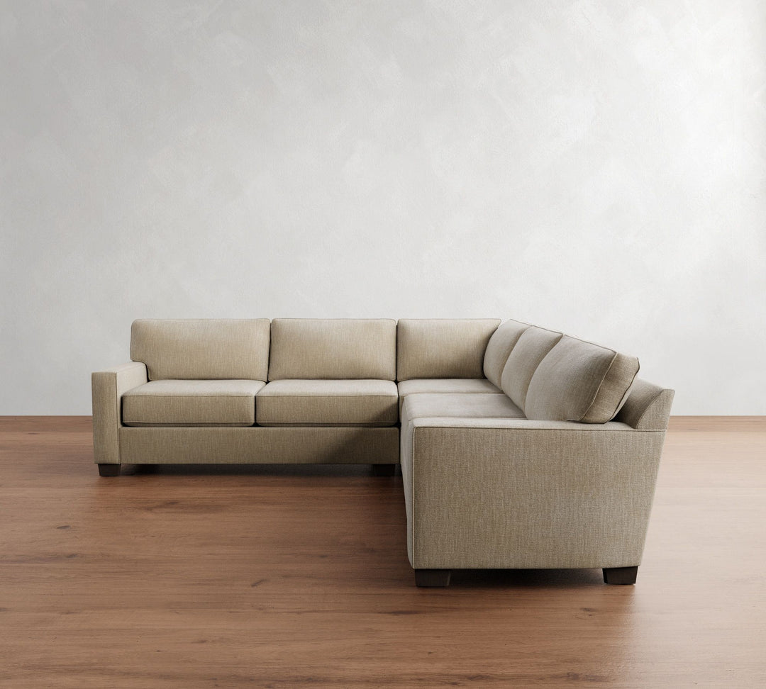 Buchanan Square Arm Upholstered 3 Piece L Shaped Corner Sectional