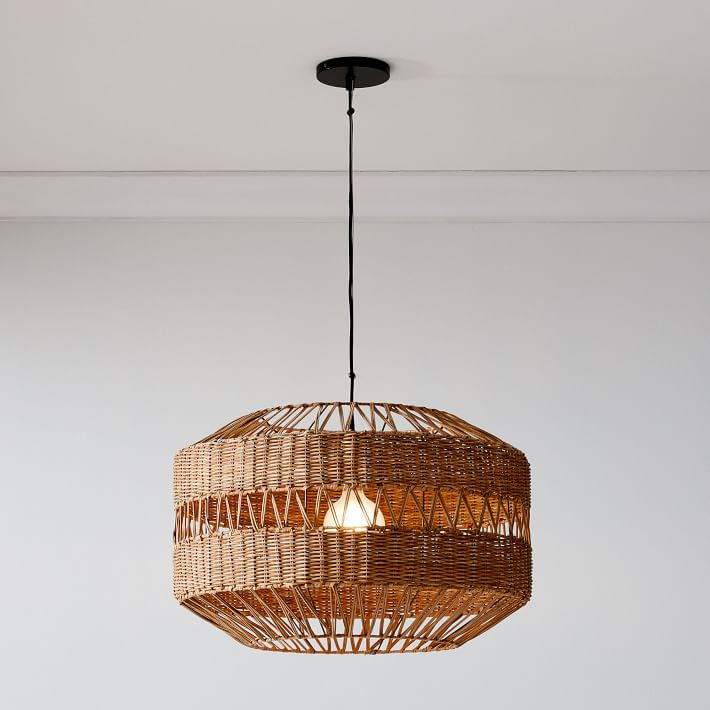 Rattan Weave Pendant