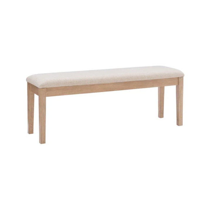 Whipkey Solid Wood Upholstered Dining or Entryway Bench