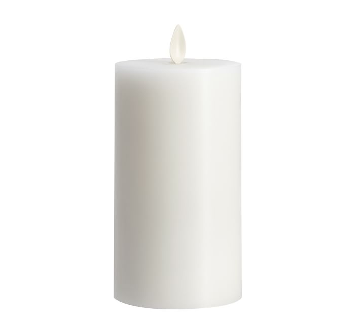 Premium Flickering Flameless Wax Pillar Candle