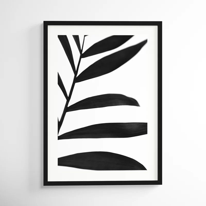 Black Palms Picture Frame Painting Print With Frame-31.38"x43.38"