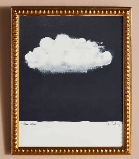 Storm Cloud Wall Art with frame
