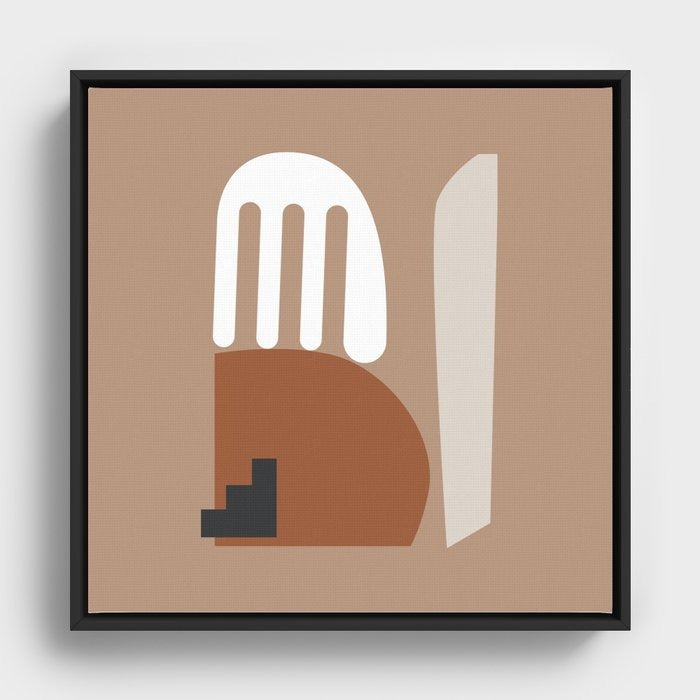 Shape study Stackable Collection Framed Canvas