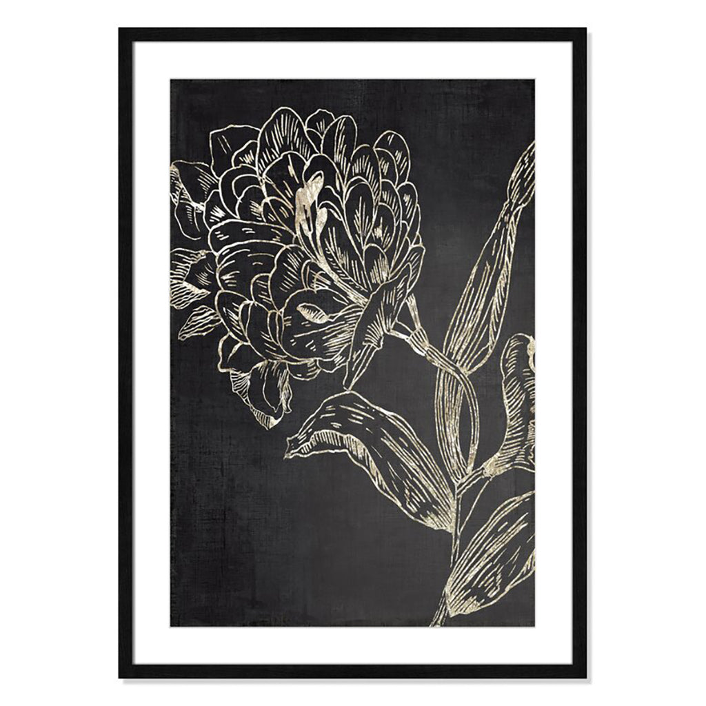 Golden Flower Folklore II by Asia Jensen With Frame 25.5"x35.5"