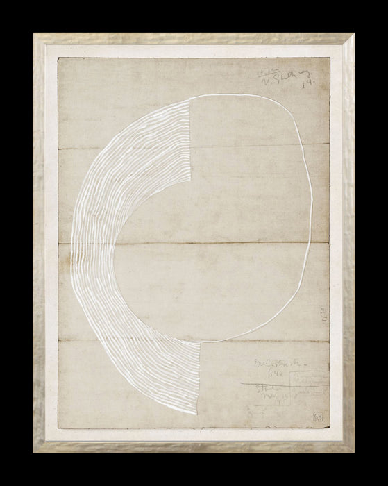 Beige Abstract 8 13"x17" Framed