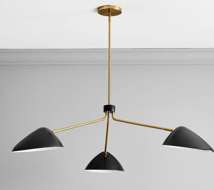 CURVILINEAR MID CENTURY CHANDELIER