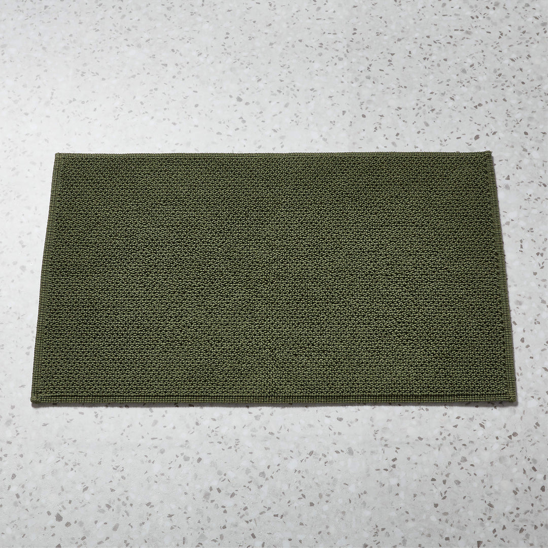 En Pointe Organic Cotton Green Bath Mat-24"x36"