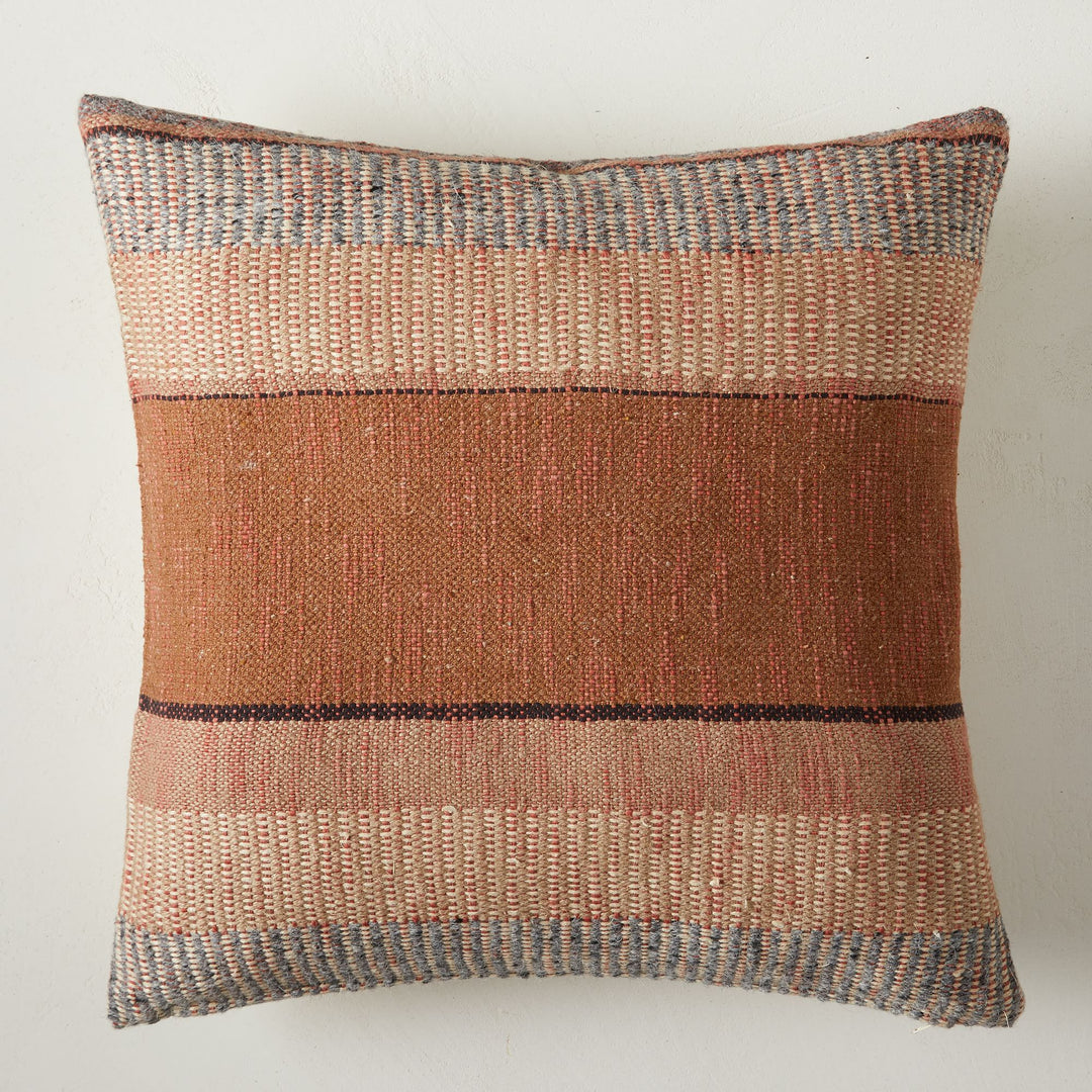 Bold Center Mixed Stripe Pillow Cover