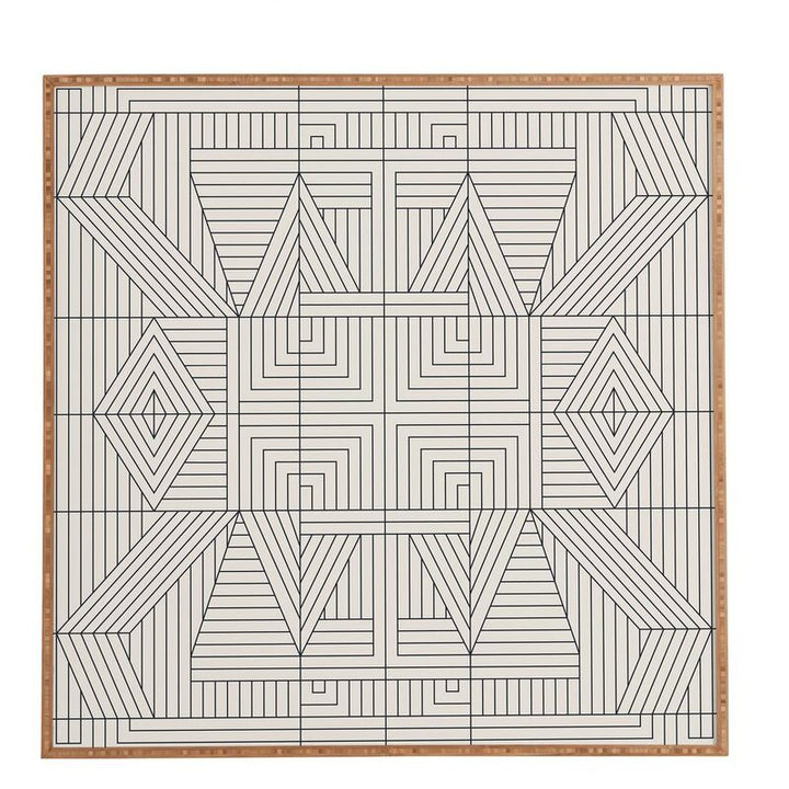 Line Mandala by Holli Zollinger Picture Frame Graphic Art