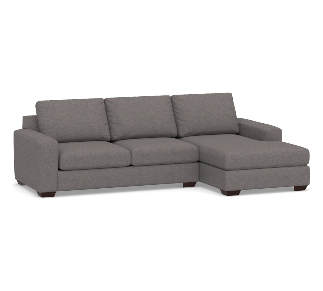 Big Sur Square Arm Upholstered Sofa Chaise Sectional