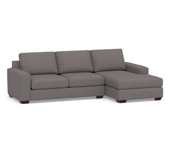 Big Sur Square Arm Upholstered Sofa Chaise Sectional
