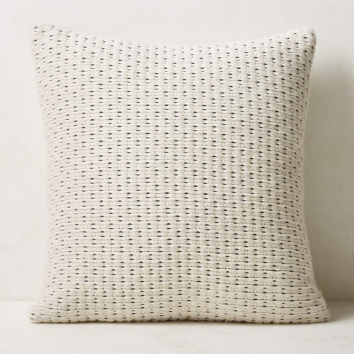 ALCO WOVEN WHITE THROW PILLOW