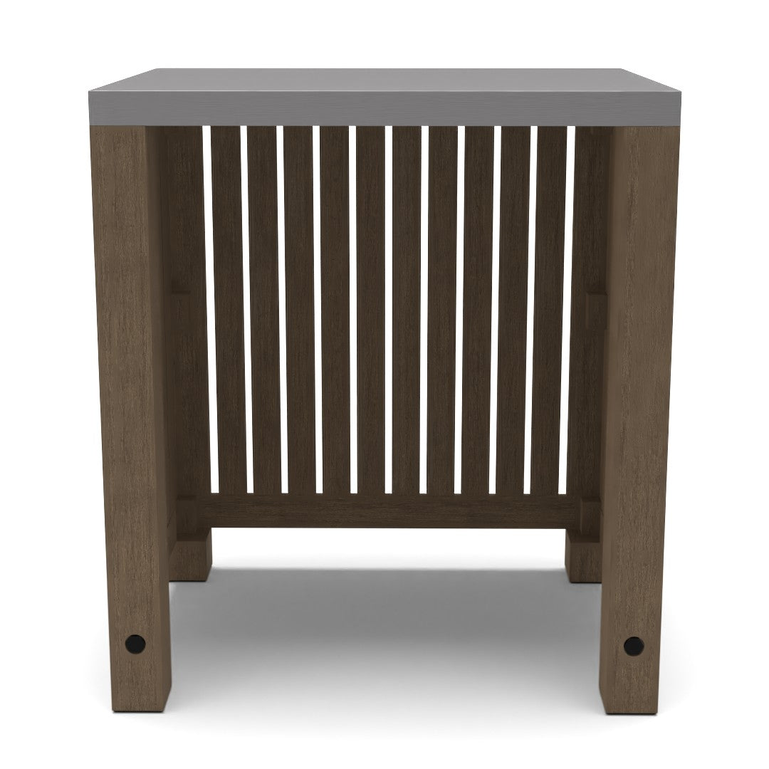 Abbott Outdoor Kitchen Acacia Convertable Refrigerator Cabinet