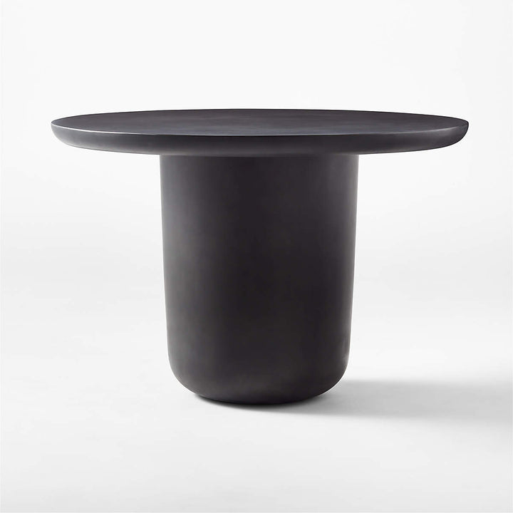 LOLA ROUND BLACK CONCRETE DINING TABLE
