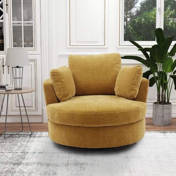 Swivel Barrel Chair