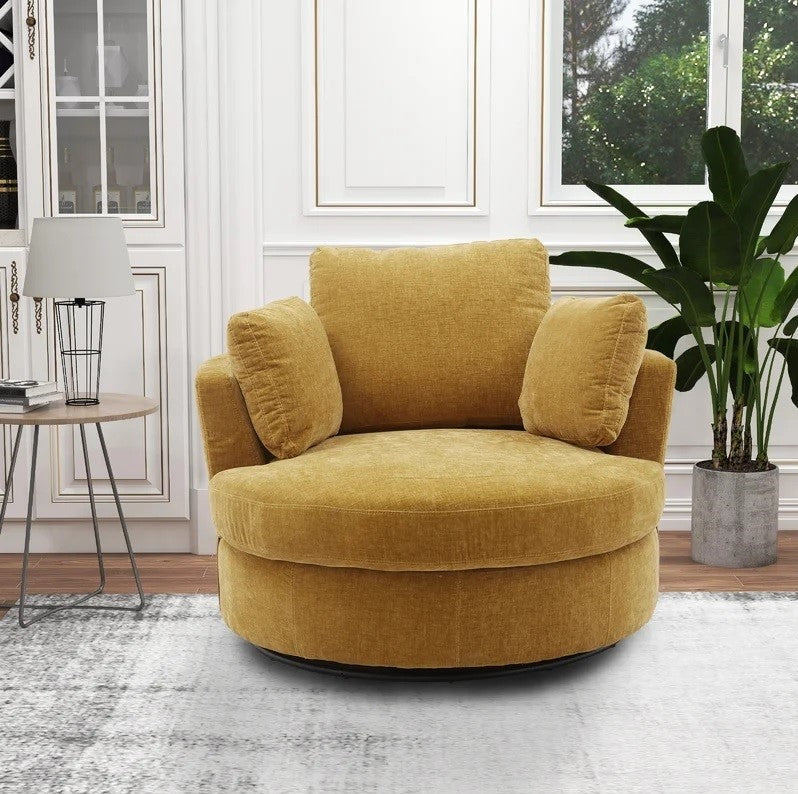 Swivel Barrel Chair