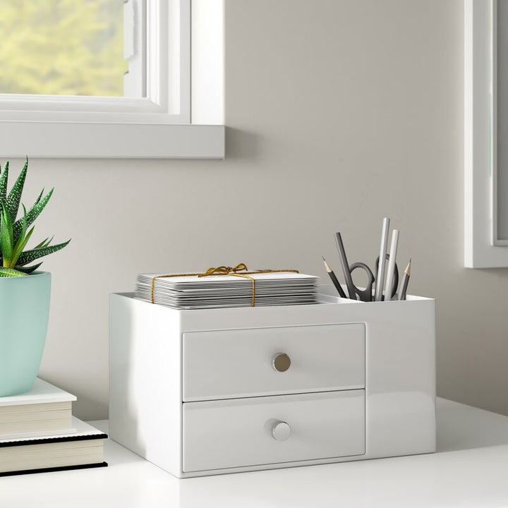 Clint Storage Box and Pencil Cup Organizer