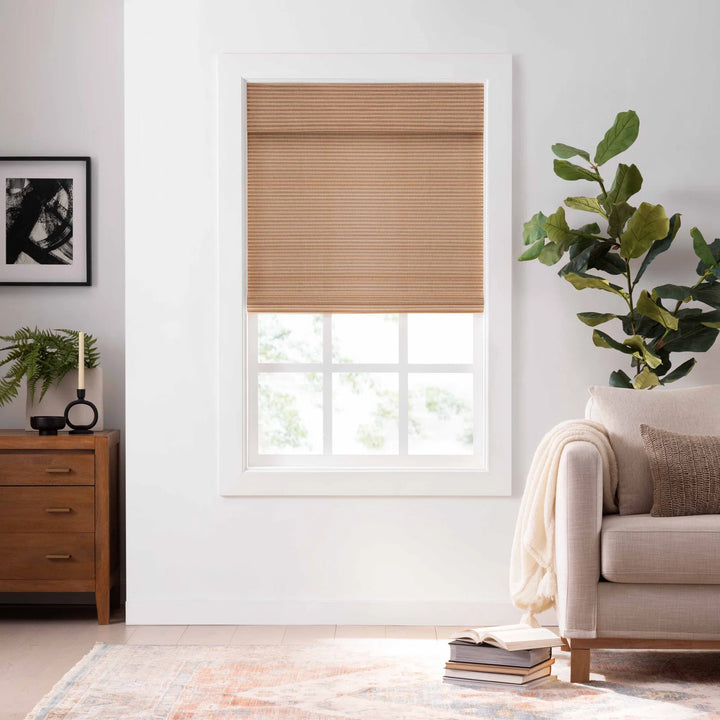 Rayon from Bamboo Cordless Room Darkening Roman Shade