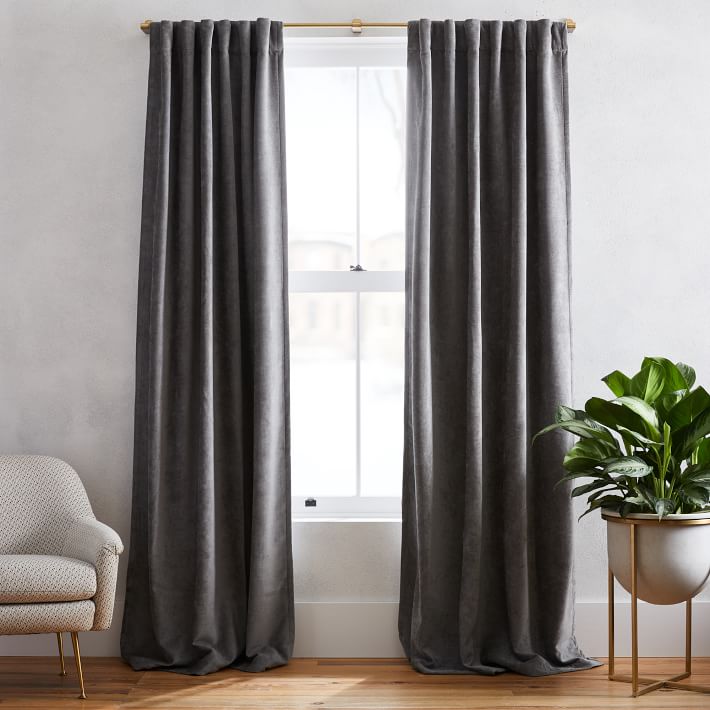 Worn Velvet Curtain