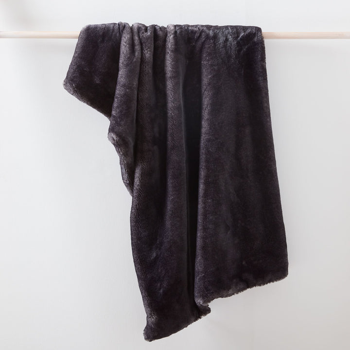 Faux Fur Chinchilla Throw