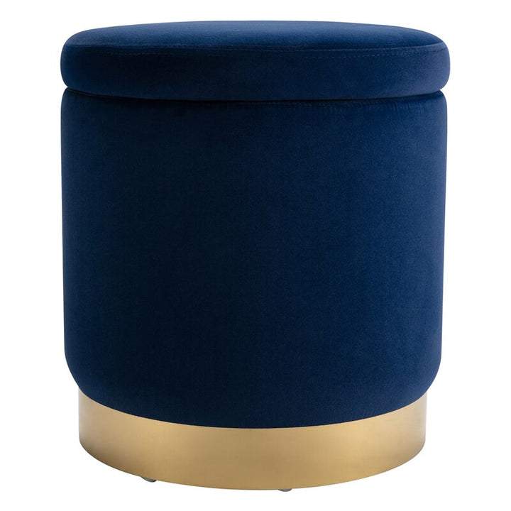 Andromedae 15.4 Velvet Round Storage Ottoman