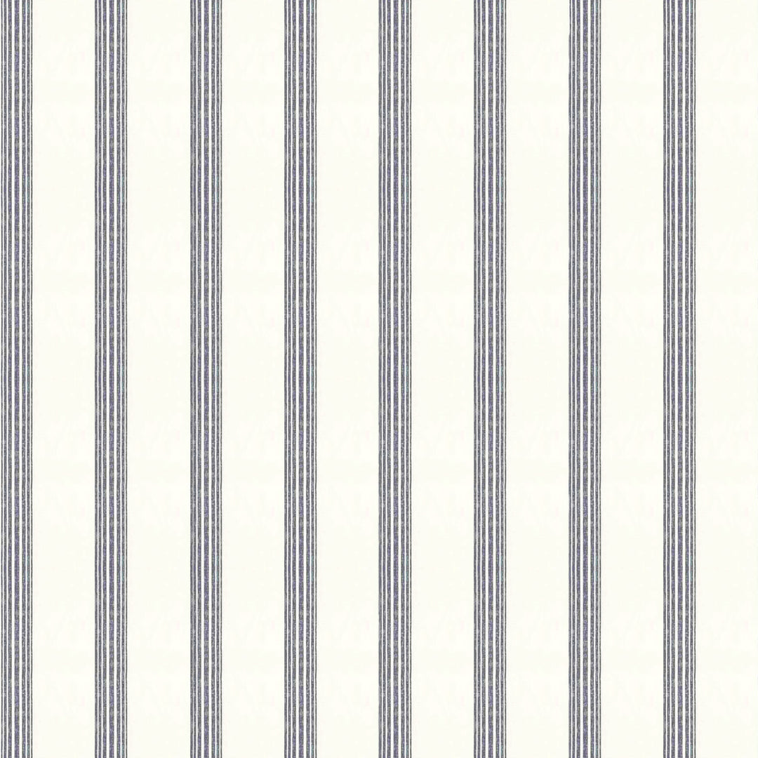 Riviera Striped Linen Cotton Rod Pocket Curtain