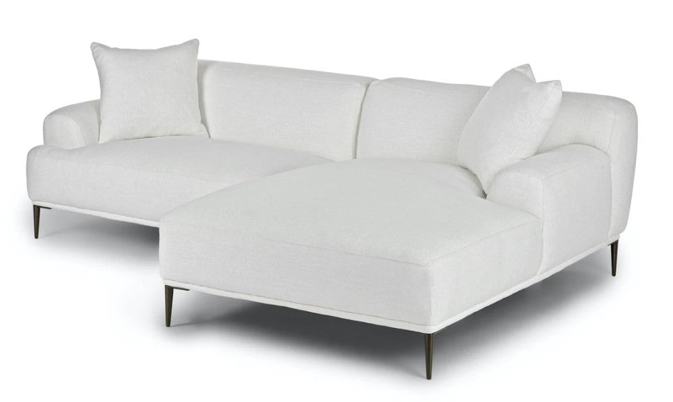 Abisko Quartz White Right Sectional