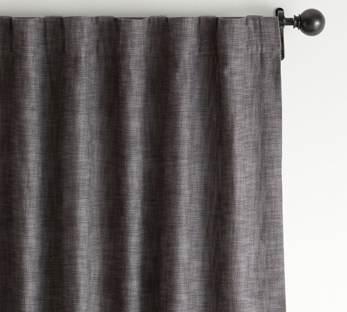 Seaton Textured Cotton Blackout Curtain-84"