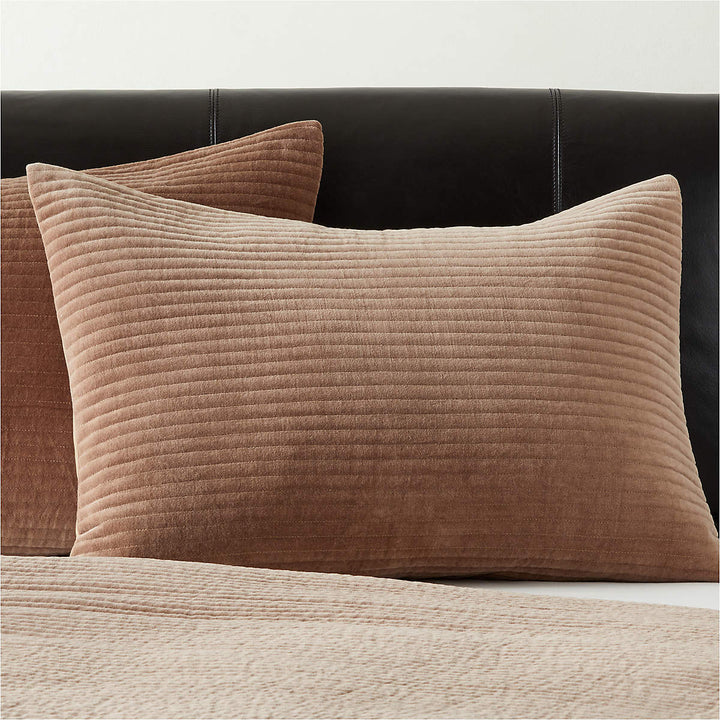 SHADOW TOFFEE VELVET SHAMS