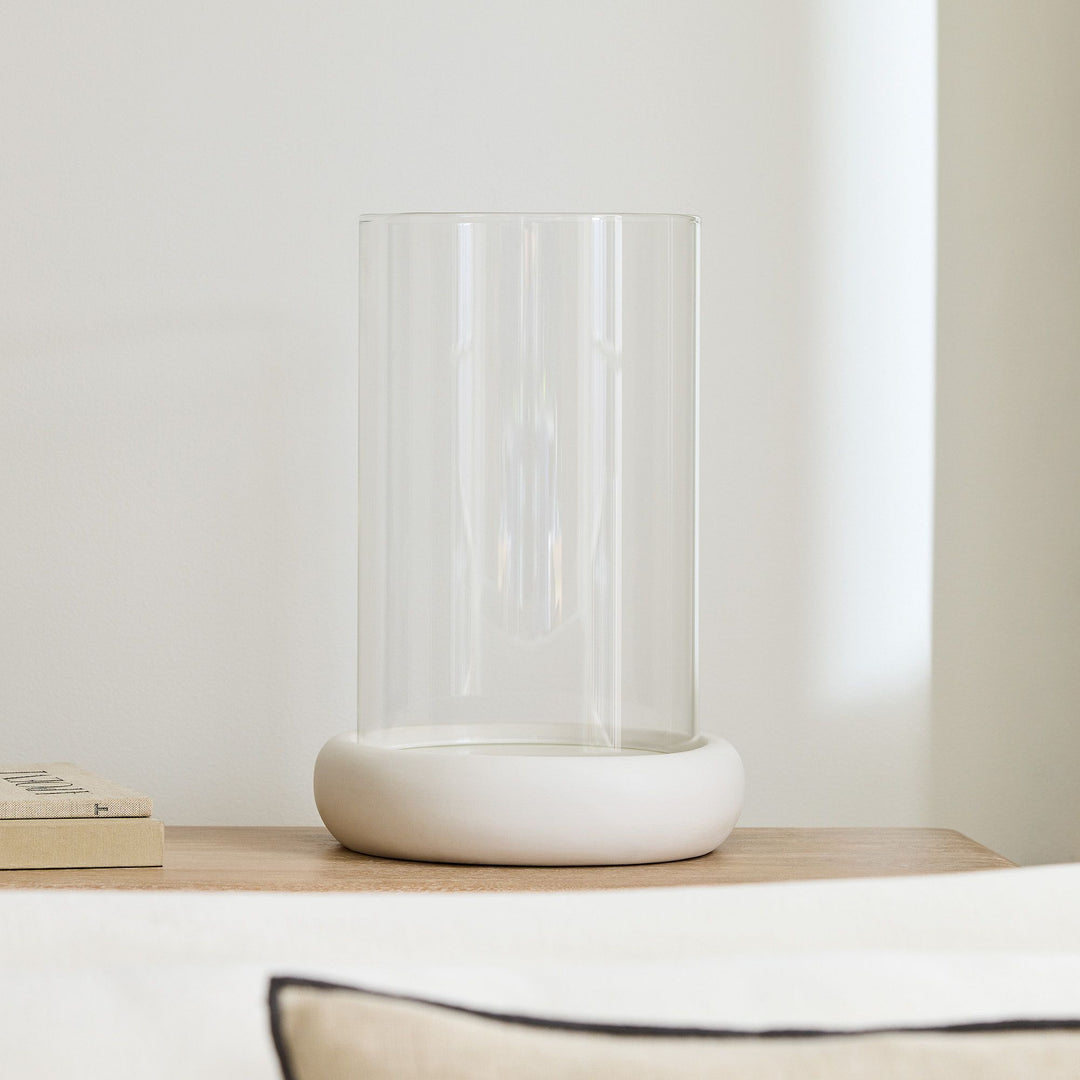 Pure White Ceramic Hurricanes Small