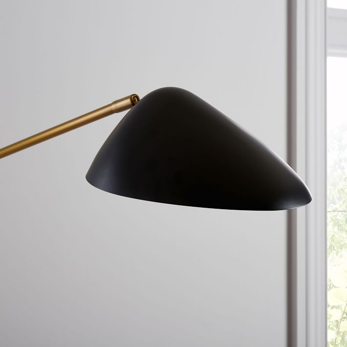Curvilinear Mid Century 2 Light Long Sconce