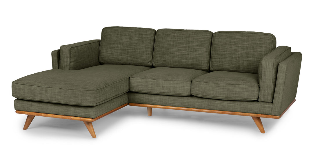 Timber Olio Green Left Sectional