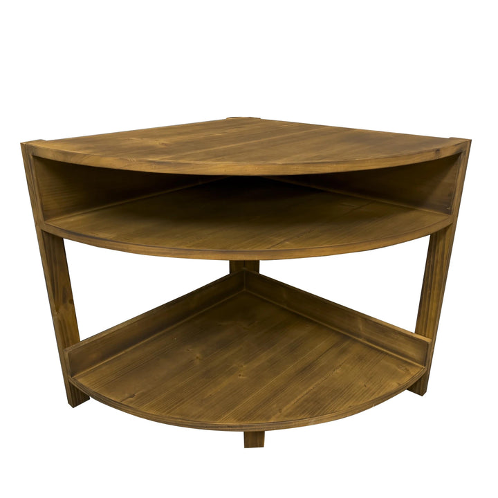 Baumstown 4 Legs Solid Wood Corner Table