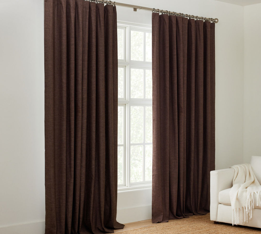 Emery Linen Blackout Curtain-50"x84"