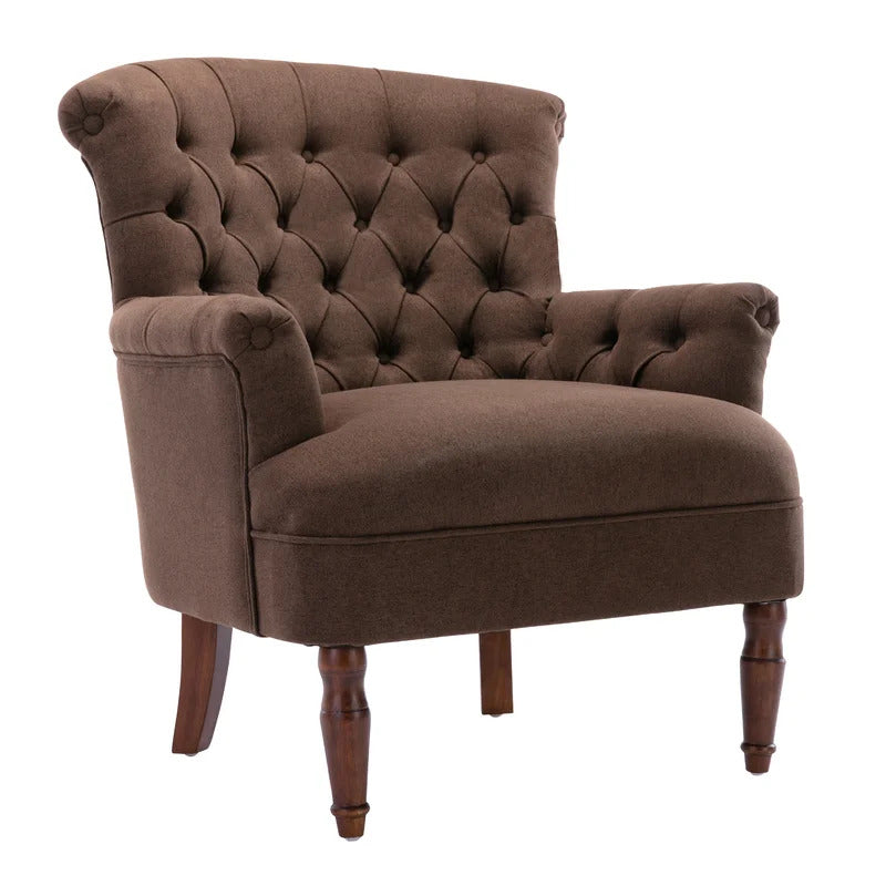 Upholstered Armchair Brown