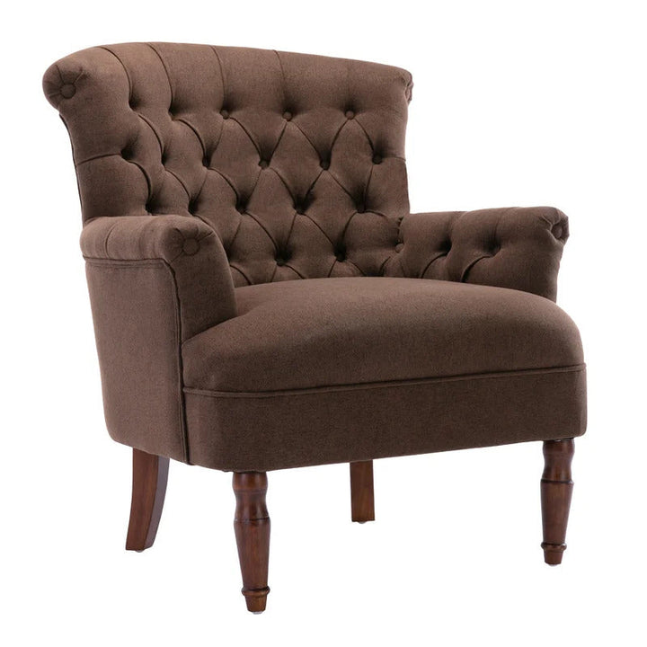 Upholstered Armchair Brown