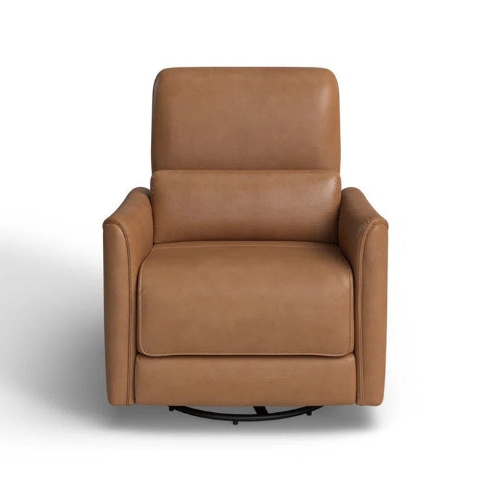 Santo Top Grain Genuine Leather Swivel Power Recliner