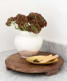 White Washed Ceramic Pot