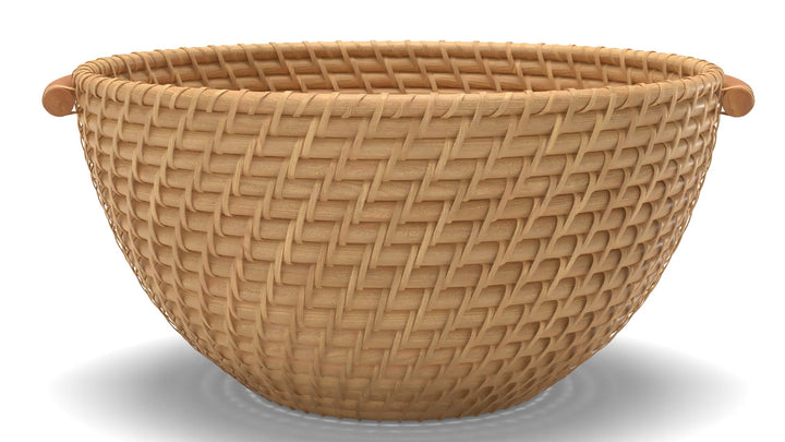 Artesia Natural Rattan Bowl with Handles