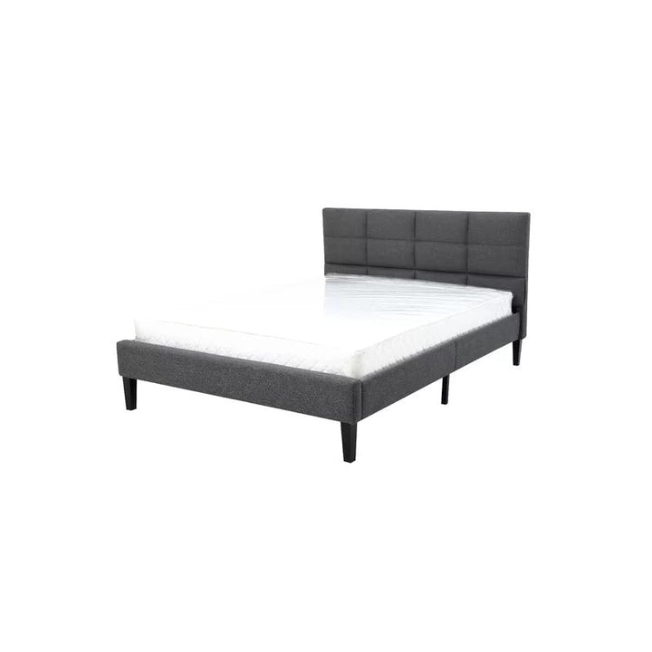 Furniture Queen Tufted Upholstered Low Profile Platform Bed