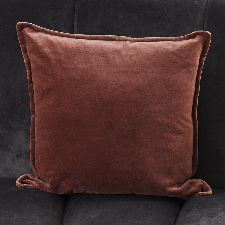 Cotton Velvet Pillow With Insert-18"x18"
