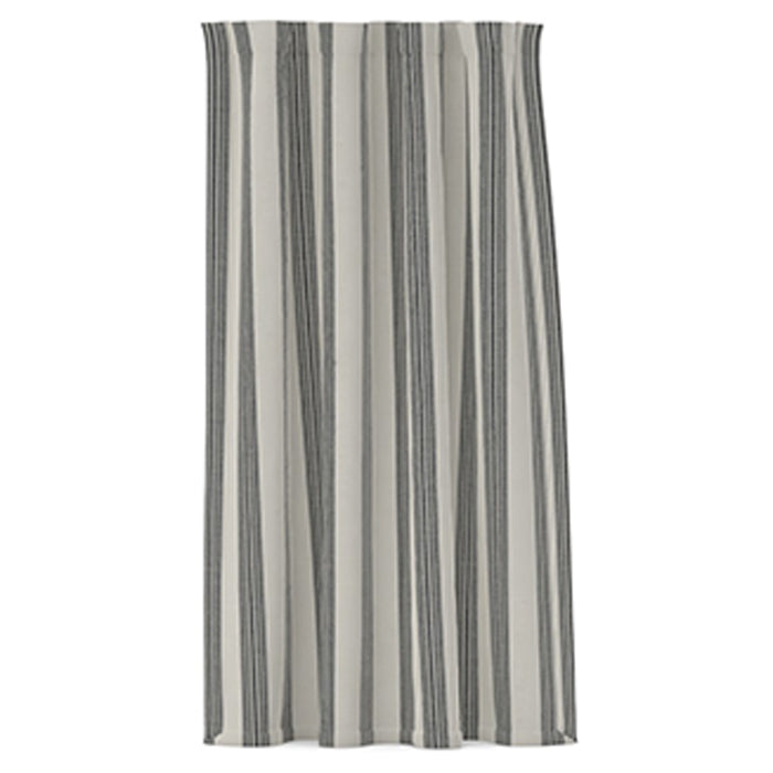 Riviera Striped Linen Cotton Curtain Navy-96"