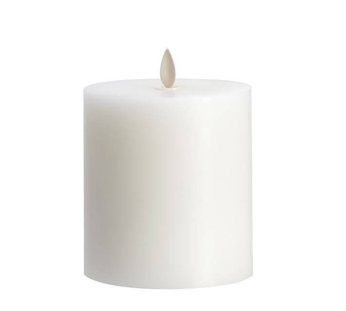 Premium Flickering Flameless Wax Pillar Candles