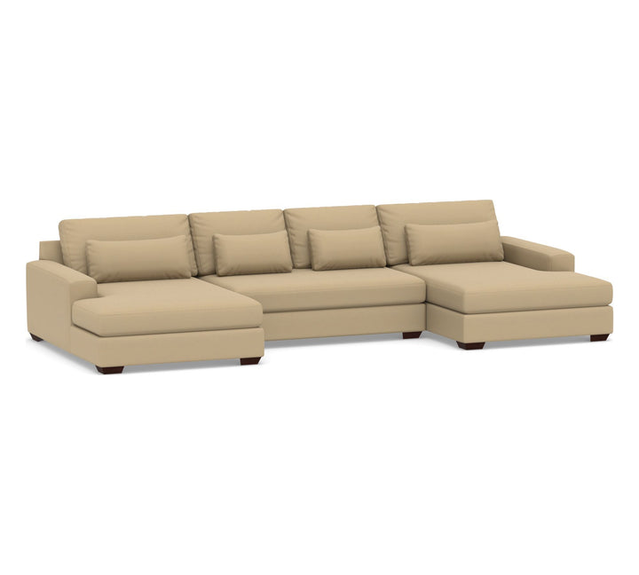 Big Sur Square Arm Deep Seat U Shaped Sectional